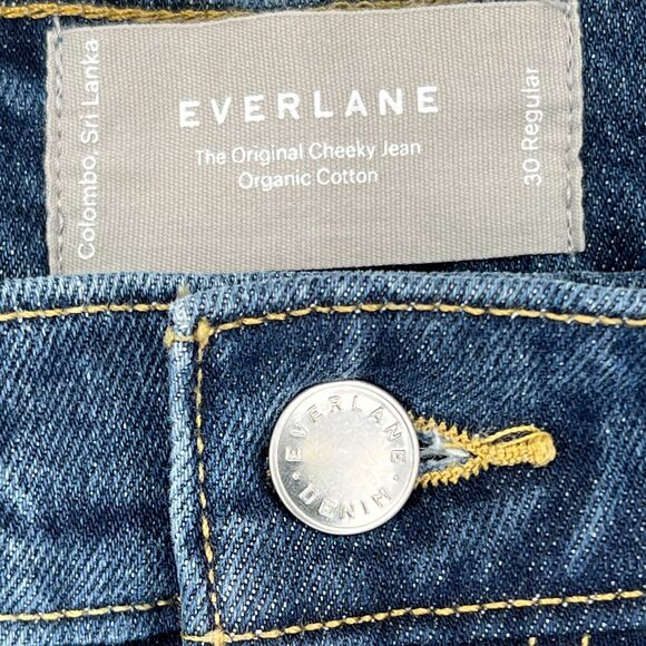 Everlane The Original Cheeky High Rise Jeans Women's SZ 30 Ankle Organic Cotton - Picture 3 of 8